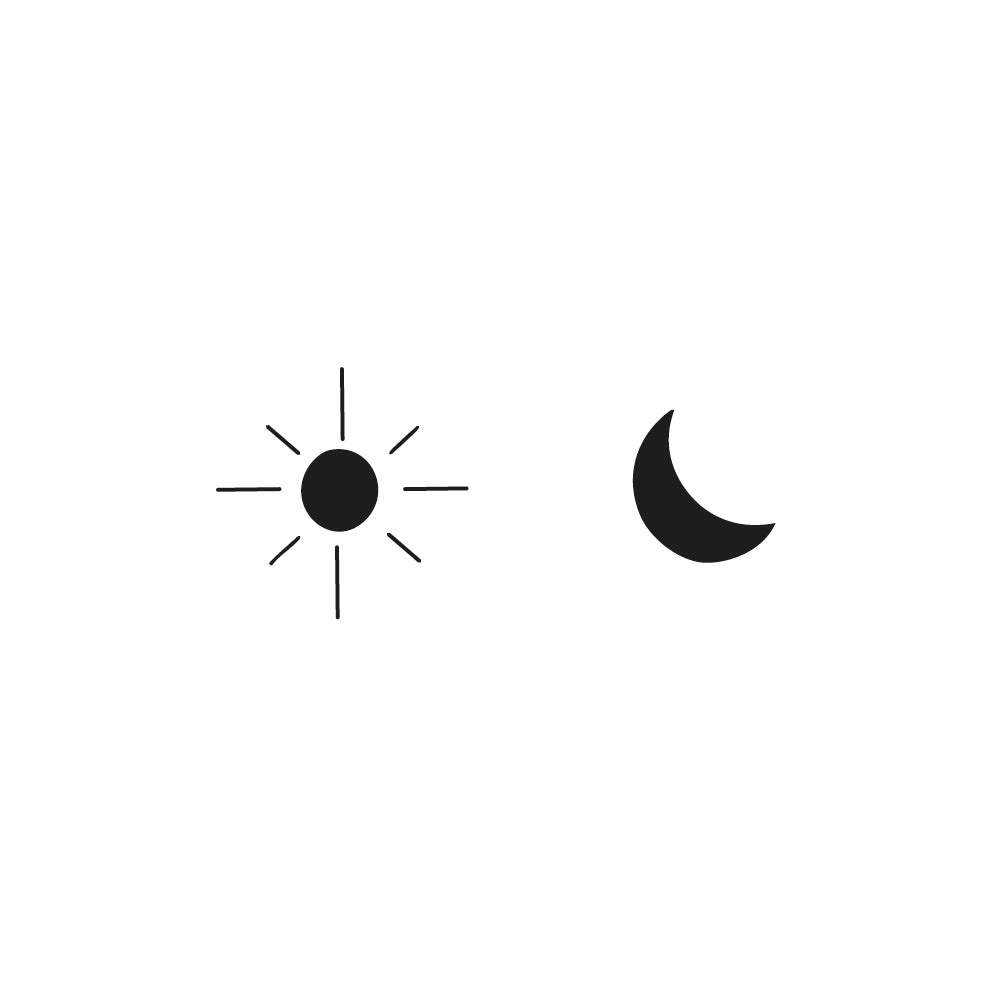 Finger Sun & Moon - pochoir mini soleil et lune