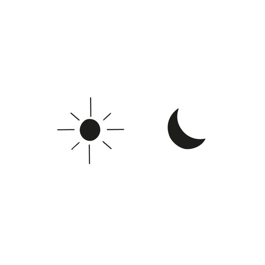 Finger Sun & Moon - pochoir mini soleil et lune